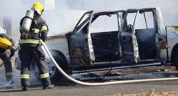 Homem bate na esposa e põe fogo em caminhonete da família após briga de casal, em Catalão